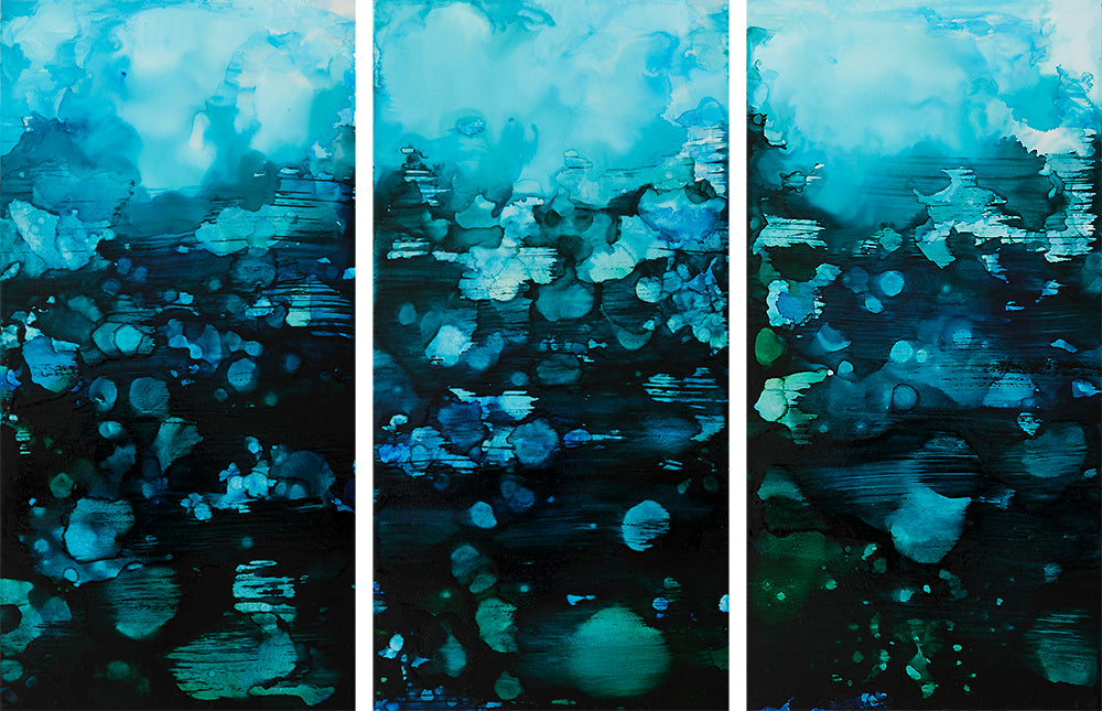 Out of the Ether - Original Painting - Triptych