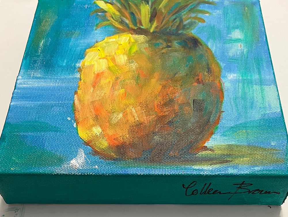 Pineapple, Oil on canvas : r/oilpainting
